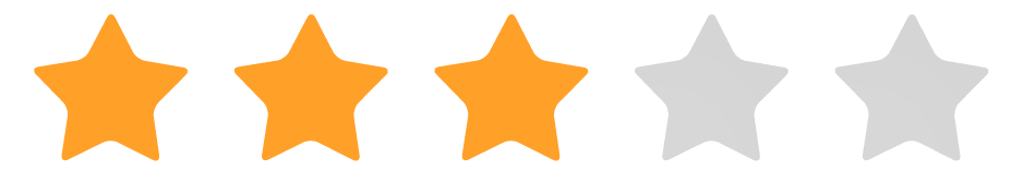 3 of 5 Stars!
